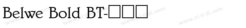 Belwe Bold BT字体转换